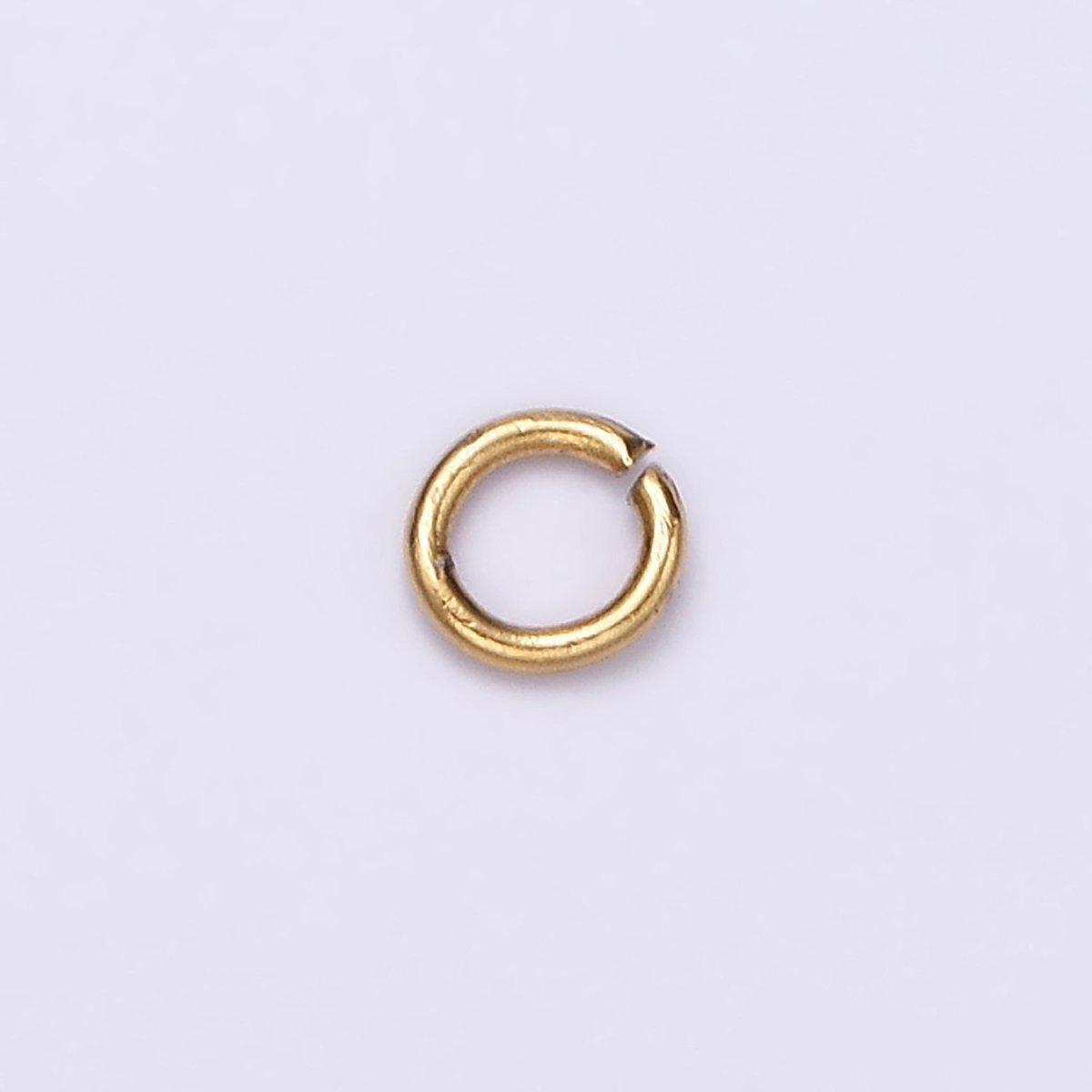 Stainless Steel 4mm x 1mm Jump Ring Pack Jewelry Making Findings Supply in Gold &amp; Silver | Z585 Z586