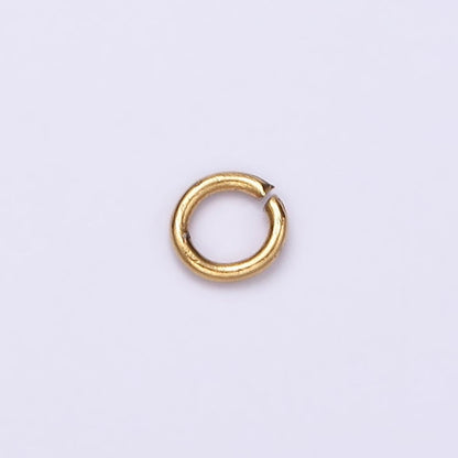 Stainless Steel 4mm x 1mm Jump Ring Pack Jewelry Making Findings Supply in Gold &amp; Silver | Z585 Z586