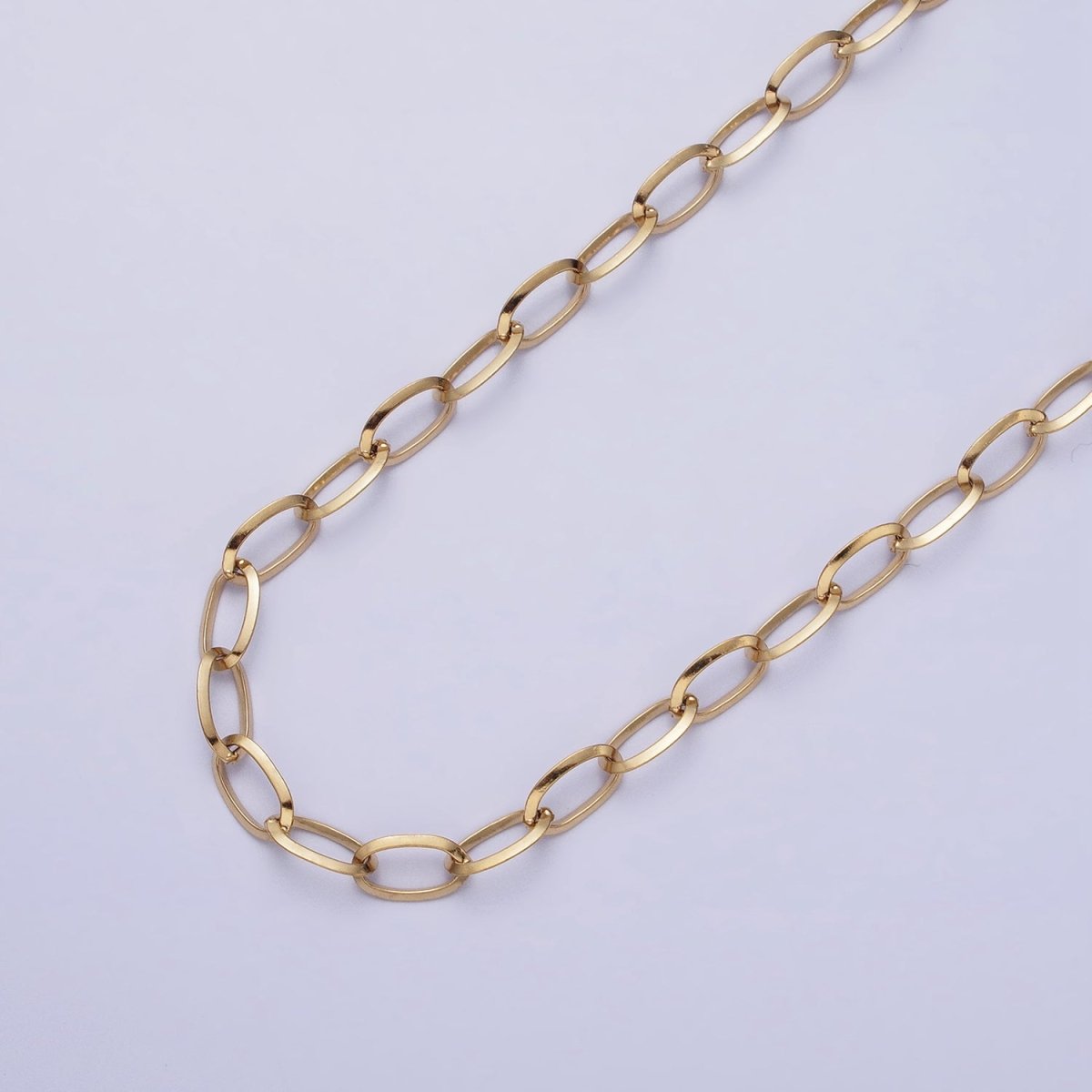 Stainless Steel 5mm Cable Tarnish-Free Unfinished by Chain in Gold &amp; Silver | ROLL-1356 ROLL-1357 Clearance Pricing