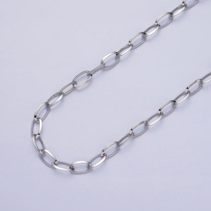 Stainless Steel 5mm Cable Tarnish-Free Unfinished by Chain in Gold &amp; Silver | ROLL-1356 ROLL-1357 Clearance Pricing