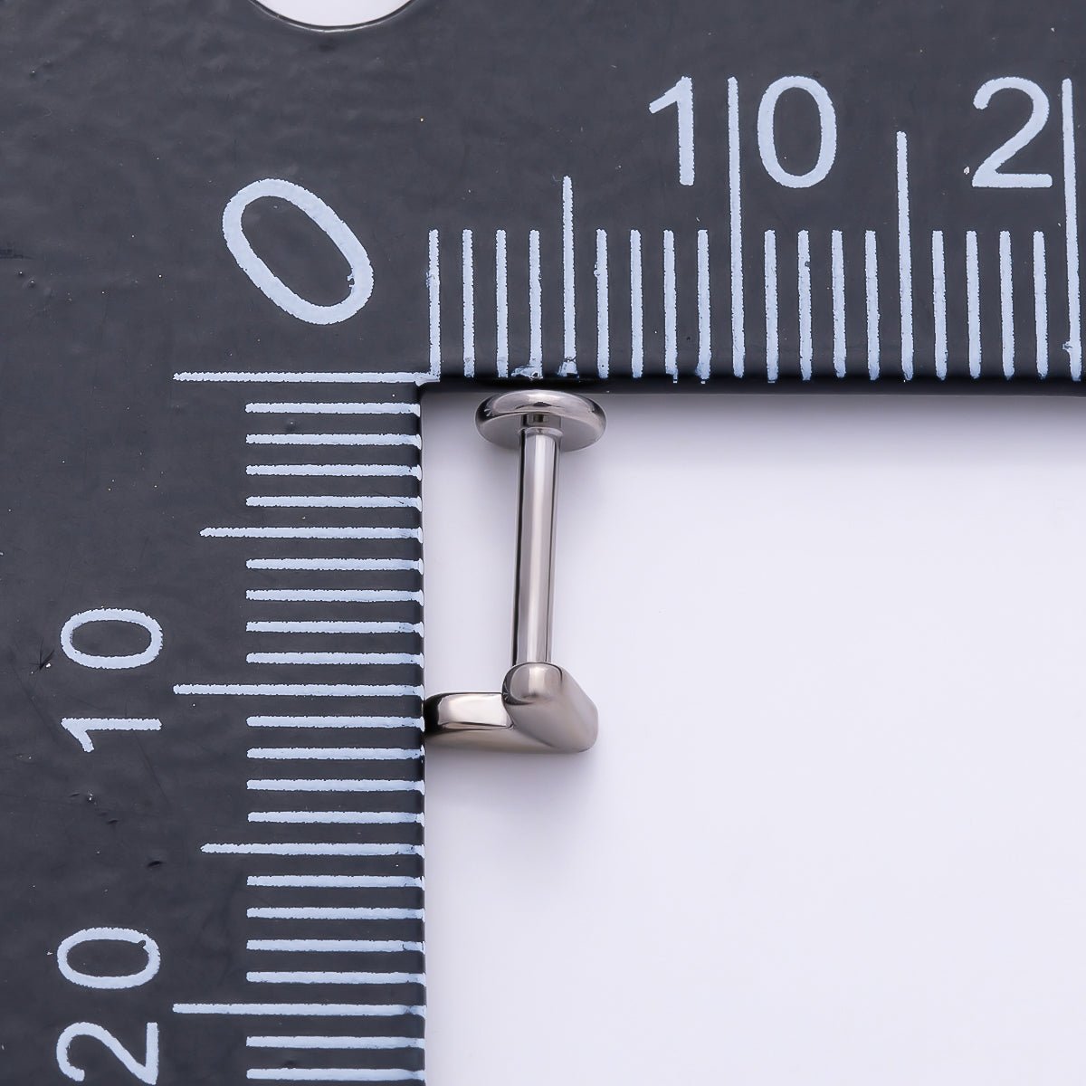 Titanium 5mm Minimalist Heart Single Cartilage Piercing Flat Back Stud | BJ-00032