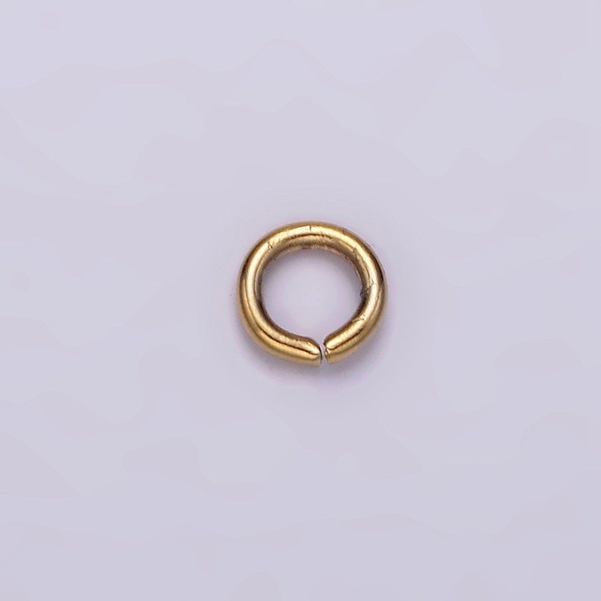 Stainless Steel 5mm x 1mm Jump Ring Pack Jewelry Making Findings Supply in Gold &amp; Silver | Z587 Z588
