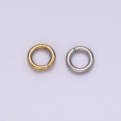 Stainless Steel 5mm x 1mm Jump Ring Pack Jewelry Making Findings Supply in Gold &amp; Silver | Z587 Z588