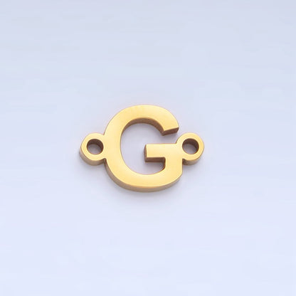 Stainless Steel 8mm A-Z Alphabet Letter Initial Minimalist Connector | A1604 - A1616