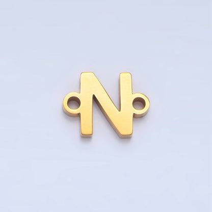 Stainless Steel 8mm A-Z Alphabet Letter Initial Minimalist Connector | A1604 - A1616