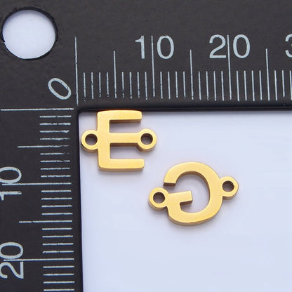 Stainless Steel 8mm A-Z Alphabet Letter Initial Minimalist Connector | A1604 - A1616