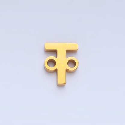 Stainless Steel 8mm A-Z Alphabet Letter Initial Minimalist Connector | A1604 - A1616