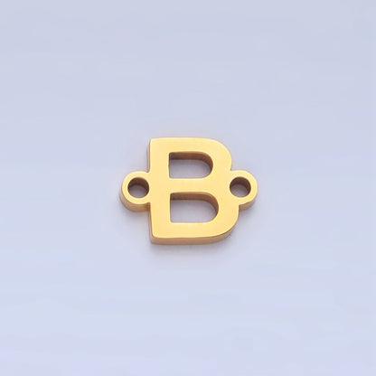 Stainless Steel 8mm A-Z Alphabet Letter Initial Minimalist Connector | A1604 - A1616
