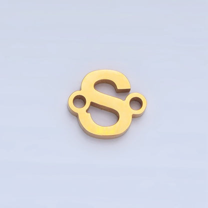 Stainless Steel 8mm A-Z Alphabet Letter Initial Minimalist Connector | A1604 - A1616