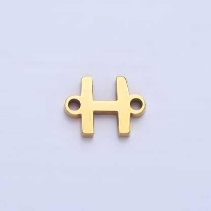 Stainless Steel 8mm A-Z Alphabet Letter Initial Minimalist Connector | A1604 - A1616
