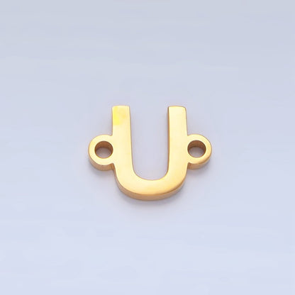 Stainless Steel 8mm A-Z Alphabet Letter Initial Minimalist Connector | A1604 - A1616