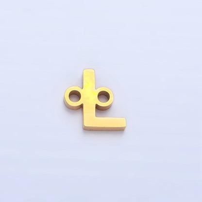Stainless Steel 8mm A-Z Alphabet Letter Initial Minimalist Connector | A1604 - A1616