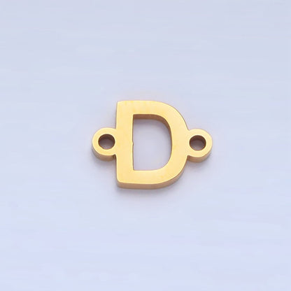 Stainless Steel 8mm A-Z Alphabet Letter Initial Minimalist Connector | A1604 - A1616