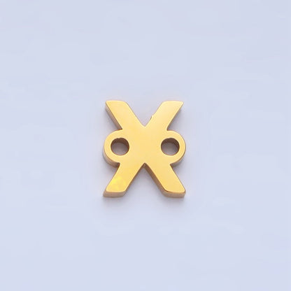 Stainless Steel 8mm A-Z Alphabet Letter Initial Minimalist Connector | A1604 - A1616
