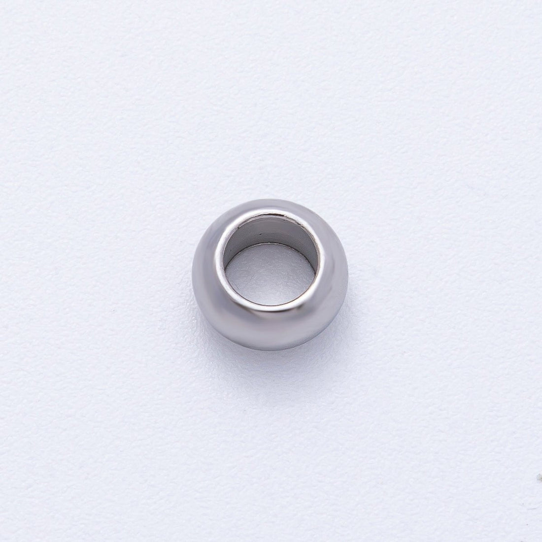 Stainless Steel 8mm Minimalist Rondelle Bead Set by 10 Pieces | Beads-00139