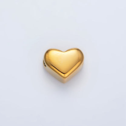 Stainless Steel 9mm Minimalist Heart Bead | B895
