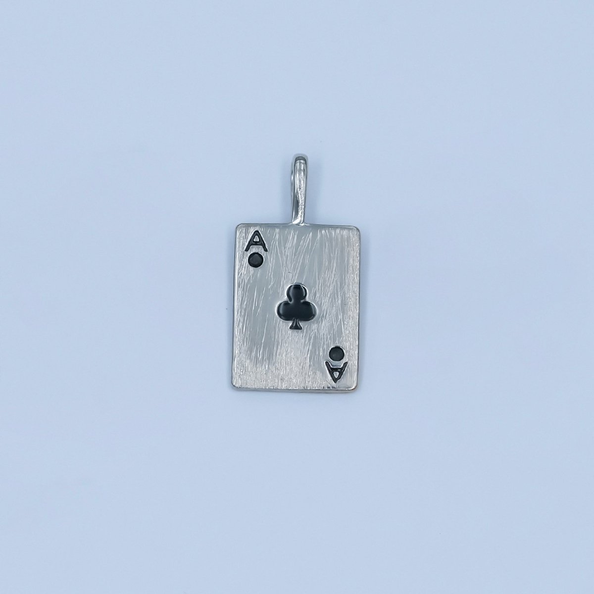 Stainless Steel Ace Playing Card CZ Pendant in Gold &amp; Silver | AA1449 - AA1452