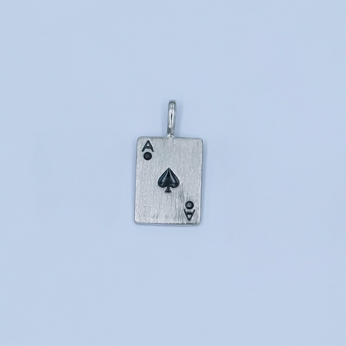 Stainless Steel Ace Playing Card CZ Pendant in Gold &amp; Silver | AA1449 - AA1452