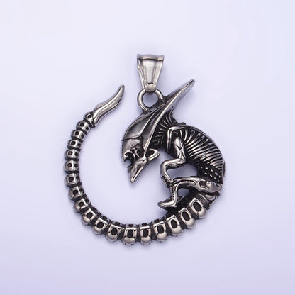 Stainless Steel Alien Charms Monster Pendant | P1443