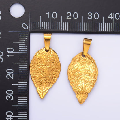 Stainless Steel Artisan Leaf Nature Pendant | P1212