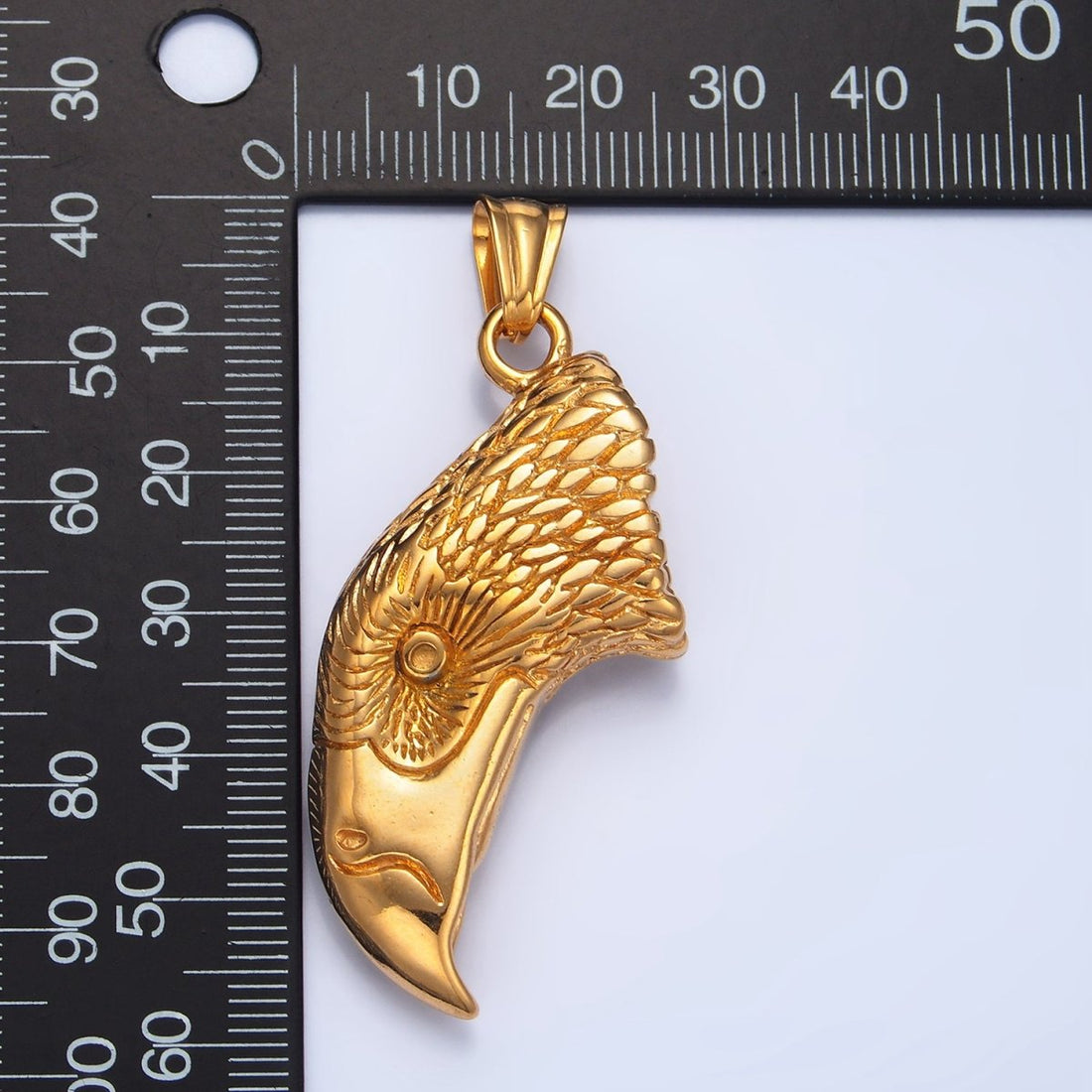 Stainless Steel Bald Eagle Head Bird Animal Pendant | P1489