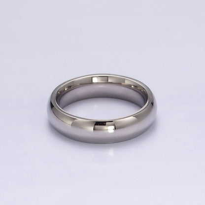 Stainless Steel Band Minimalist Ring in Gold &amp; Silver | O1204, O1207