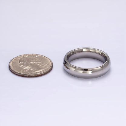 Stainless Steel Band Minimalist Ring in Gold &amp; Silver | O1204, O1207