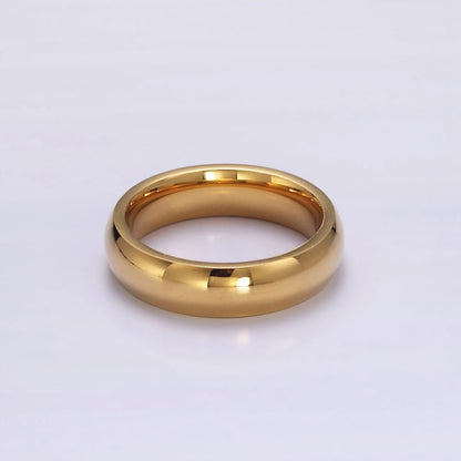 Stainless Steel Band Minimalist Ring in Gold &amp; Silver | O1204, O1207