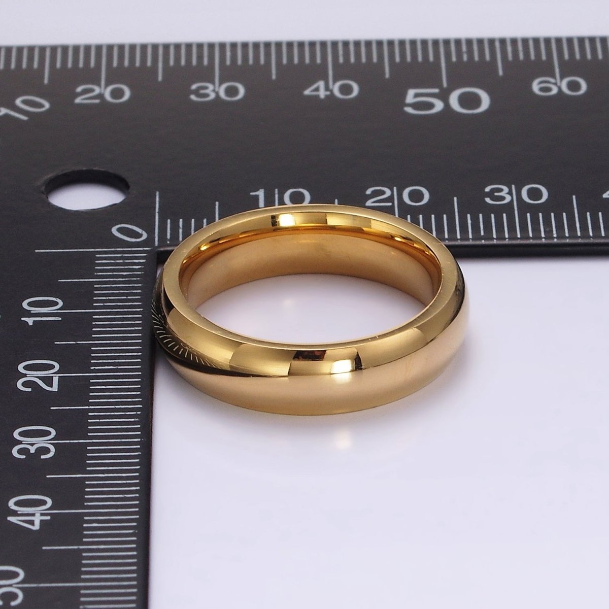 Stainless Steel Band Minimalist Ring in Gold &amp; Silver | O1204, O1207