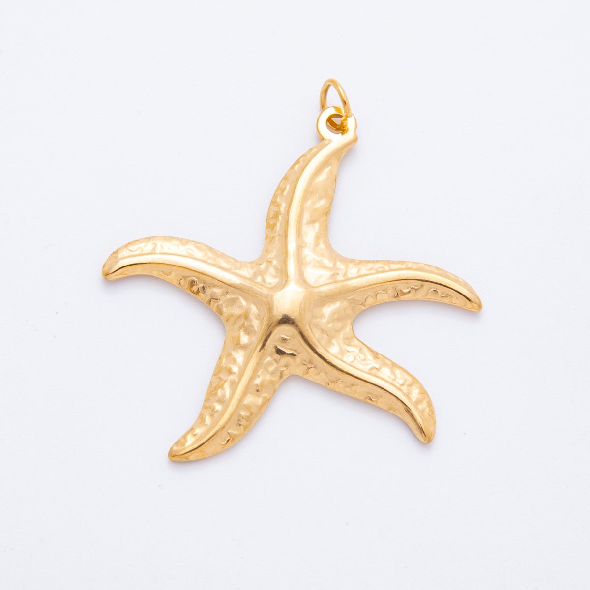 Stainless Steel Blue, Purple, Orange, Green Enamel Shell Pearl Starfish Charm | J493 J494