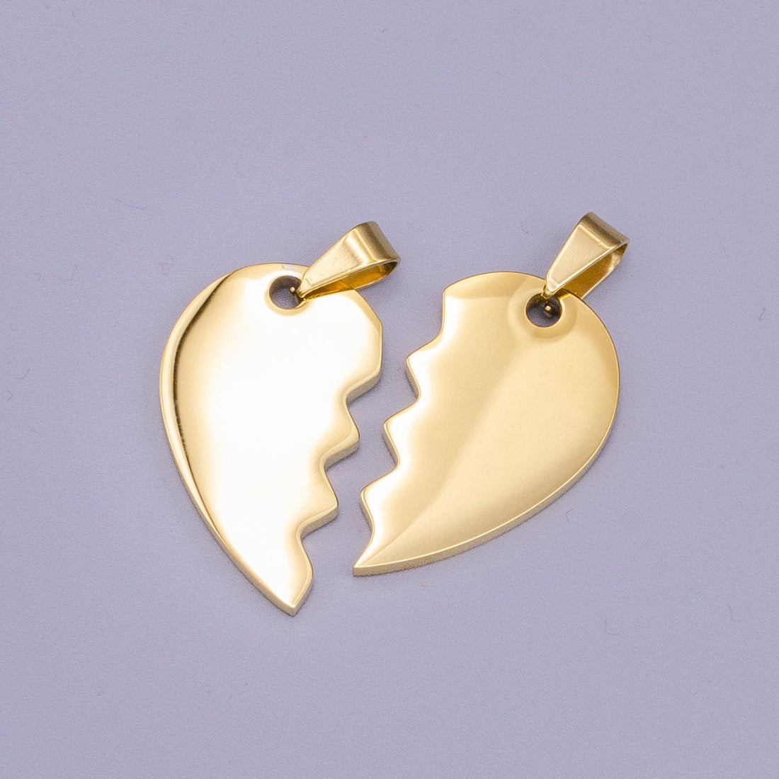 Stainless Steel Breakable Heart Couple&