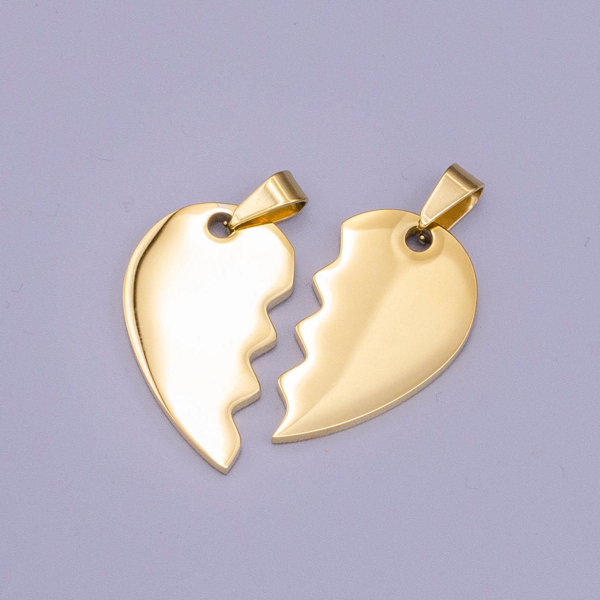 Stainless Steel Breakable Heart Couple&