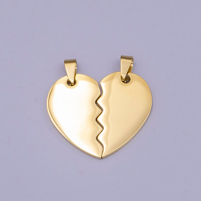 Stainless Steel Breakable Heart Couple&