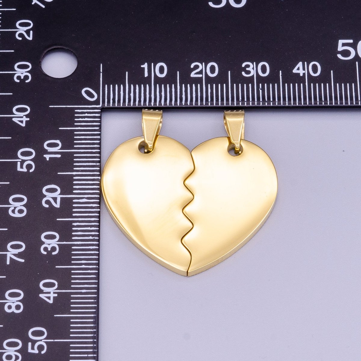 Stainless Steel Breakable Heart Couple&