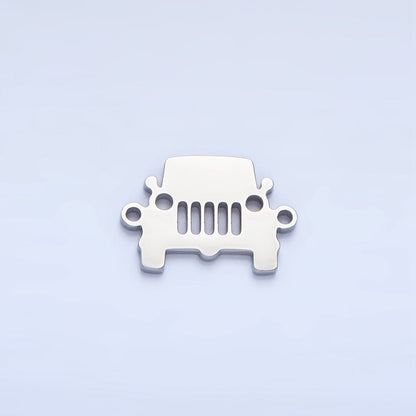 Stainless Steel Car Vehicle Charm Connector in Gold &amp; Silver | G-464