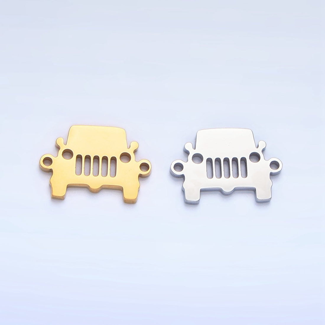 Stainless Steel Car Vehicle Charm Connector in Gold &amp; Silver | G-464
