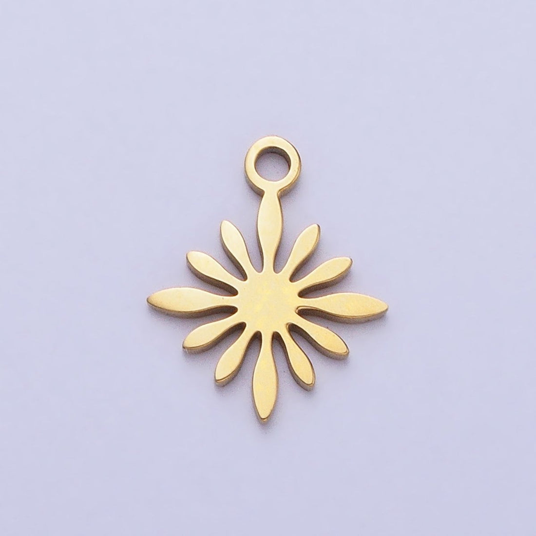 Stainless Steel Celestial Star Sun Flower Add-On Charm in Gold &amp; Silver | P-905