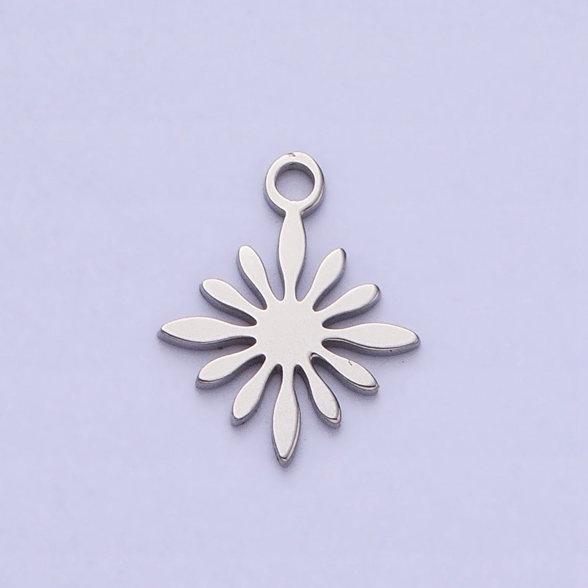 Stainless Steel Celestial Star Sun Flower Add-On Charm in Gold &amp; Silver | P-905