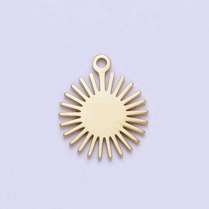 Stainless Steel Celestial Sun Beam Ray Add-On Charm in Gold &amp; Silver | P-889