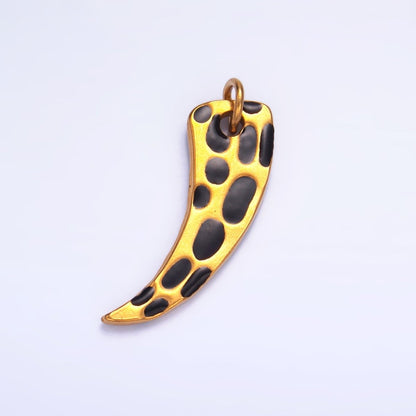 Stainless Steel Cheetah Dotted Talon Charm | P646
