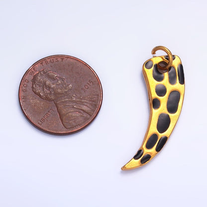 Stainless Steel Cheetah Dotted Talon Charm | P646