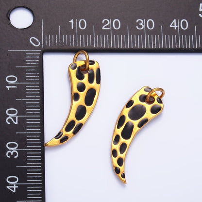 Stainless Steel Cheetah Dotted Talon Charm | P646