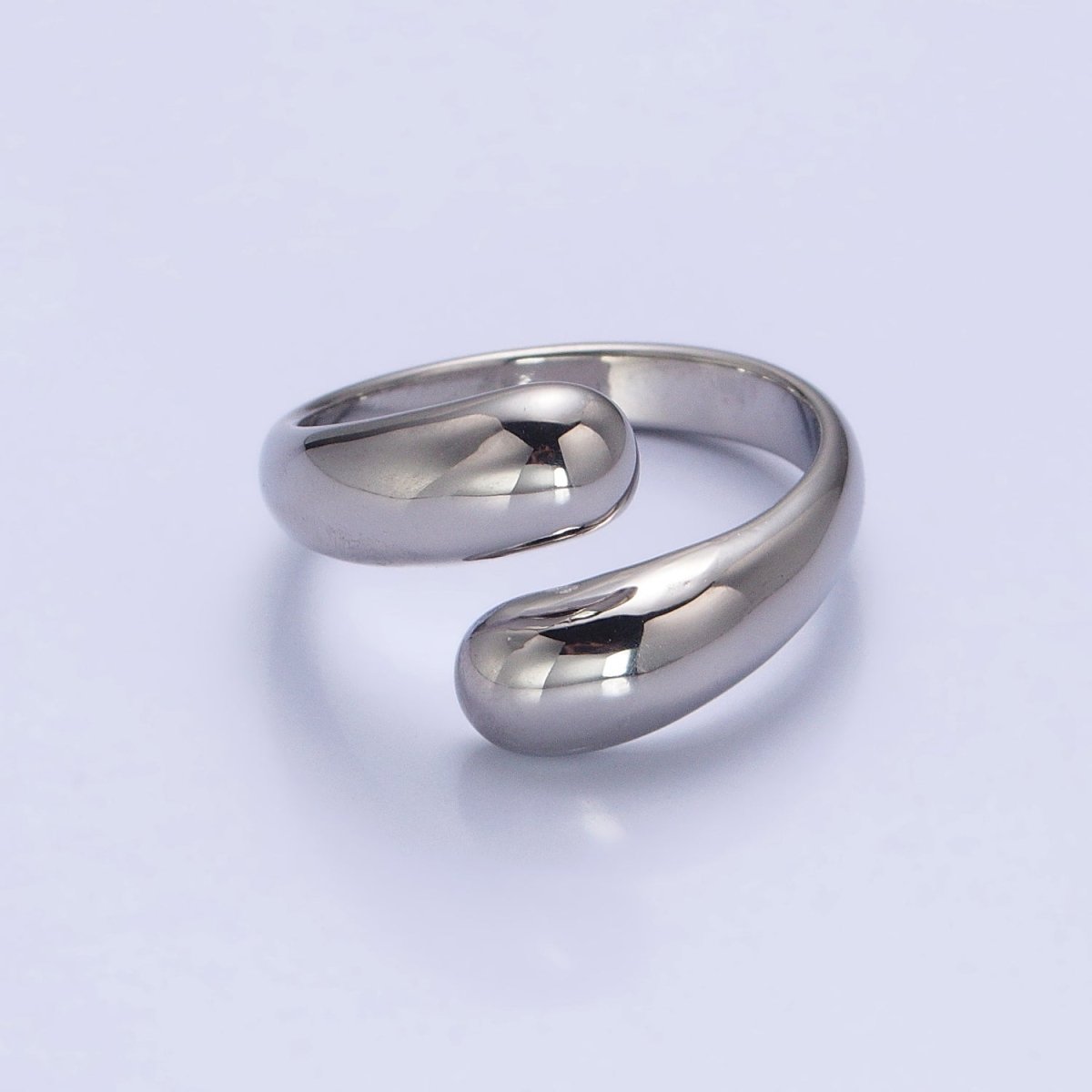 Stainless Steel Chubby Geometric Claw Open Band Ring in Gold &amp; Silver | O-1730~O-1732