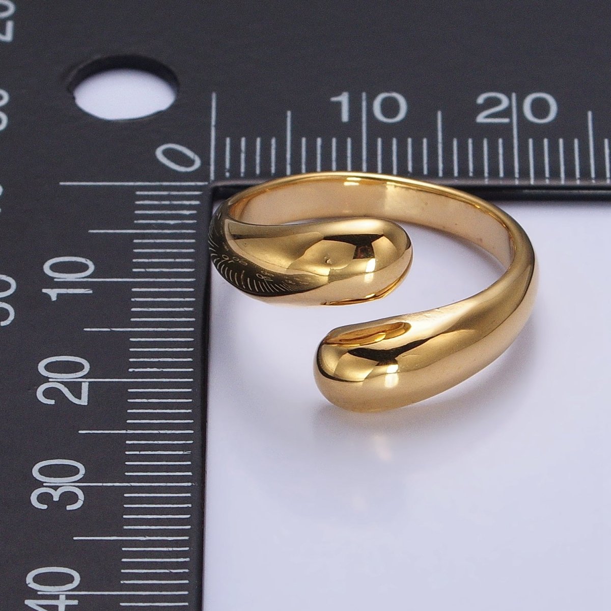Stainless Steel Chubby Geometric Claw Open Band Ring in Gold &amp; Silver | O-1730~O-1732