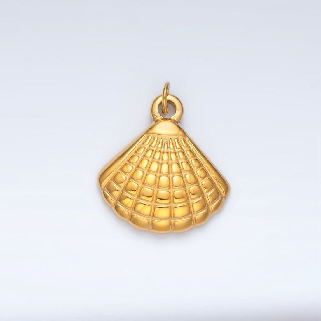 Stainless Steel Clam Sea Shell Minimalist Mini Charm | P1038