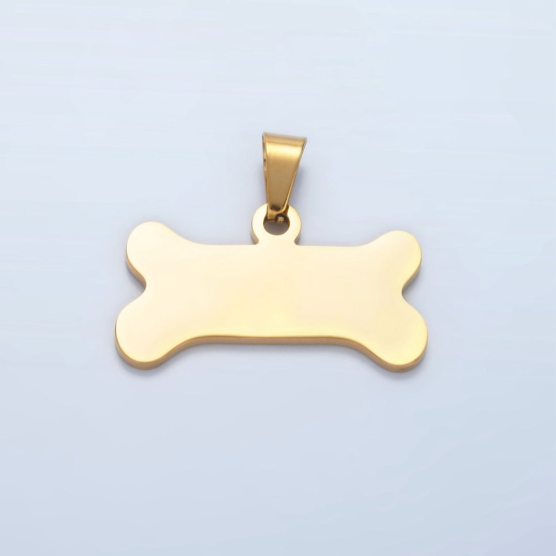 Stainless Steel Dog Bone Minimalist Pet Animal Pendant | P1480