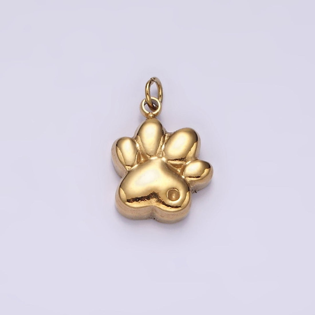 Stainless Steel Dot Pawprint Pet Animal Minimalist Charm in Gold &amp; Silver | P1309