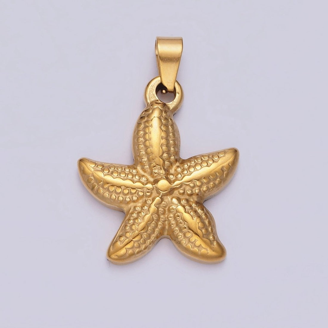 Stainless Steel Dotted Starfish Ocean Sea Animal Pendant | P-797