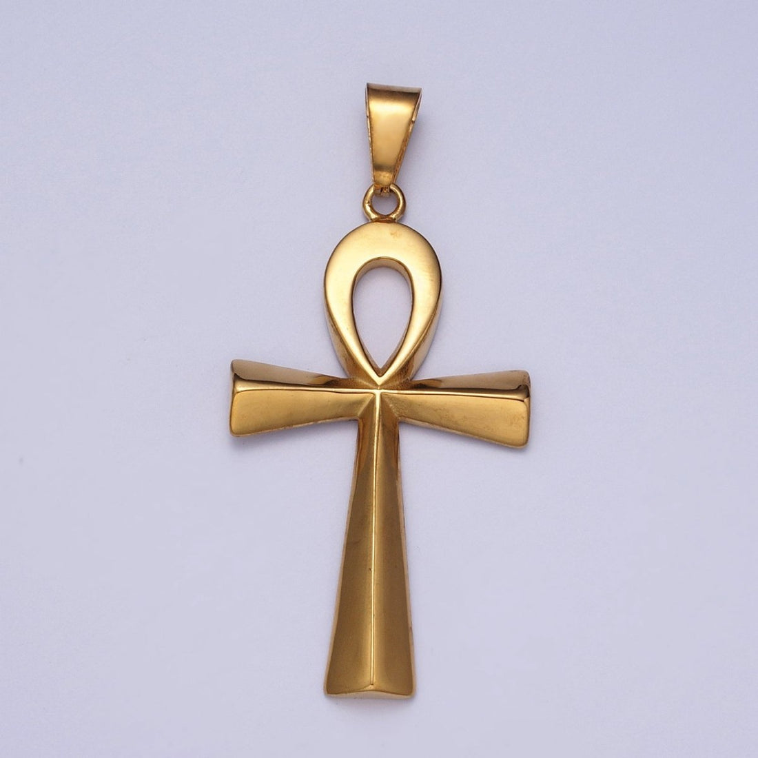 Stainless Steel Egyptian Ankh Key Cross Pendant in Gold &amp; Silver J-265 J-323
