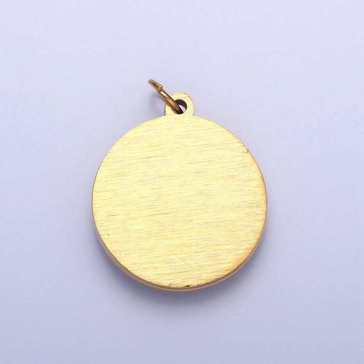 Stainless Steel Evil Eye Add-On Round Charm in Gold &amp; Silver | P-1220